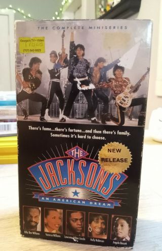 The Jacksons: An American Dream - The Complete Miniseries - (vhs,  1993) Rare