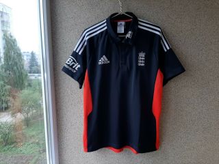 England Cricket Adidas Polo Shirt Size Xl Jersey Rare Verseion 2011/2012