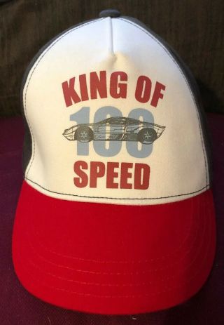 Rare King Of Speed 100 Sports Ball Cap Hat Snapback Adjustable Size M