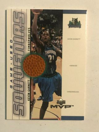 Rare 2000 Kevin Garnett Ud Mvp Game Souvenirs Basketball Kg - 5 Look