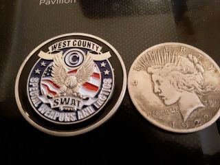 Rare Orange County California West County Swat Team Challenge Coin