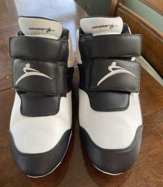 Ringstar Shoes Boxing Mma Sparing Mens Rare Black White Size 12
