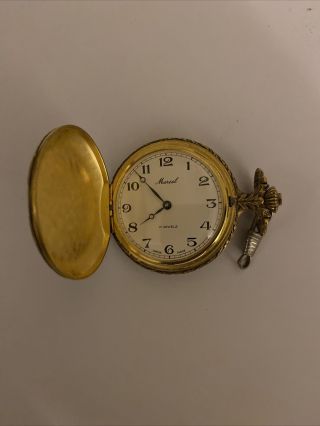 Swiss Made Andre Rivalle 17 Jewels Vintage Mechanical Wind Up Pocket Watch Rare