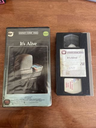 It’s Alive Vhs 1984 Warner Home Video Clamshell Big Box Horror Gore 80s Rare