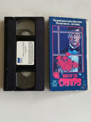 Vhs Night Of The Creeps 1986 Rare Horror Zombie Comedy Fred Dekker