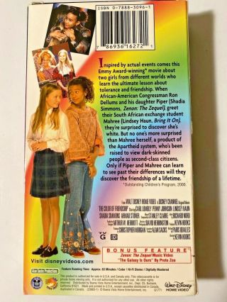 Color of Friendship,  Penny Johnson,  (Vhs,  2002) Not on Dvd,  Rare Vhs,  Like 2