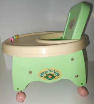 $8 OFF RARE Coleco 1980 ' s Cabbage Patch Kid Doll Rolling Walker Exersaucer Seat 3
