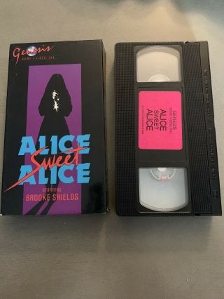 Alice,  Sweet Alice (vhs) 1987 Genesis Home Video Edition Rare Horror.  Minty