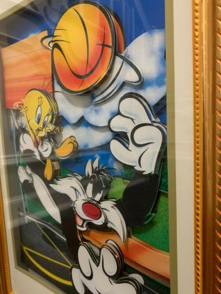 Looney Tunes Sylvester The Cat And Tweety Bird 3d Layered Wall Art Unique Rare