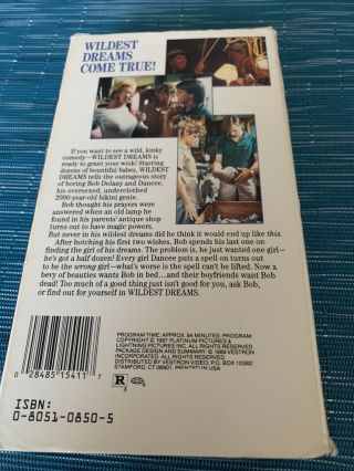 Wildest Dreams Vestron Lightning Pictures Teen Sex Romp Comedy Cult Rare VHS 2