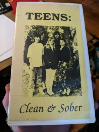 Teens: & Sober Vhs Kids Weird Documentary Very Rare.