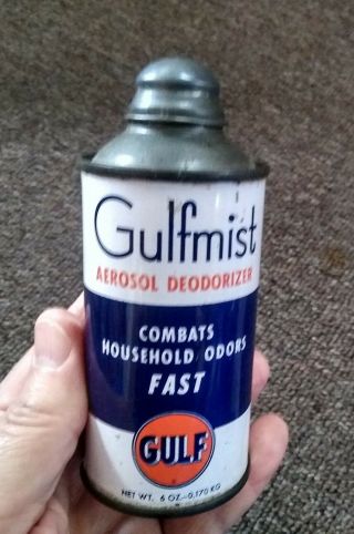 Very Rare Vintage Gulf Oil Co.  " Gulfmist " 6 Oz.  Can.