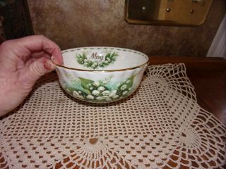 Royal Albert Flower Of The Month May Lily Of The Valley Collectible Bowl Rare
