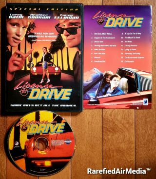 License To Drive (dvd,  1988) W/ Insert Corey Haim Corey Feldman Rare Oop