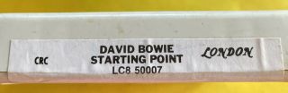 David Bowie Starting Point 8 track tape Rare 2
