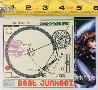 Vintage Rave Flyer 1997 " Beat Junkeez " Rare Dance Music Memorabilia