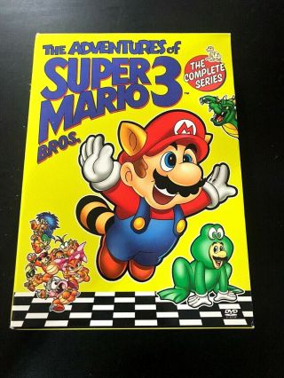 Adventures Of Mario Bros 3 - The Complete Series Dvd 3 - Disc Set - Rare Oop