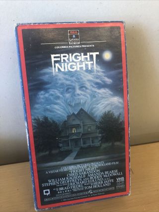 Fright Night Vhs Rare Horror Gore 80s In Closing Box