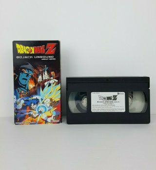 Dragon Ball Z Bojack Unbound Uncut Vhs Movie 9 Rare Vintage Dbz Tape