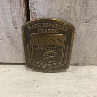 Rare Limited Edition 1990 Bass Master Classic World Championship Belt Buckle