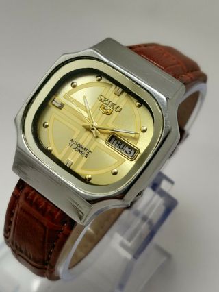 Rare Seiko 5 Automatic Vintage Wrist Watch 17 Jewels Japan Made Ref - 7009