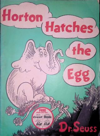 1940/1968 Dr Seuss - Horton Hatches The Egg - Very Rare Crest Promo Comic Book Vg