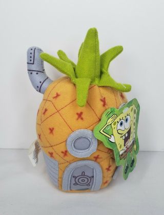 Rare Spongebob Squarepants Pineapple House 7 Inch Plush Toy Nanco Viacom 2002
