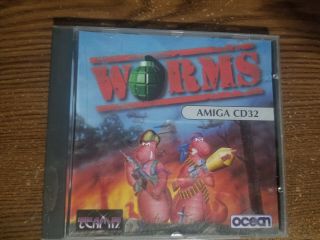 Worms (commodore Amiga) Cd32 Very Rare Hard To Find