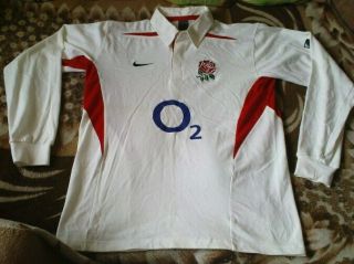 Rare Rugby Shirt - England Home 2003 - 2005 Longsleeves Size Xl