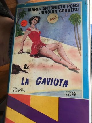 La Gaviota Vhs Rare Mexican Joaquin Cordero