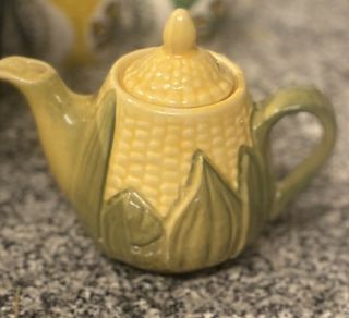 Rare Shawnee Pottery 65 Handpainted Corn King Individual 10 Oz Teapot