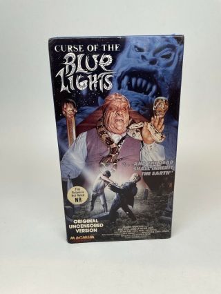 Curse Of The Blue Lights Vhs Magnum Entertainment Rare