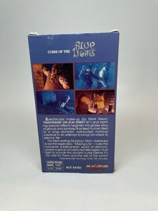 Curse of the Blue Lights VHS Magnum Entertainment RARE 2