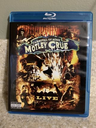 Motley Crue - Carnival Of Sins Live (blu - Ray Disc,  2008) Rare