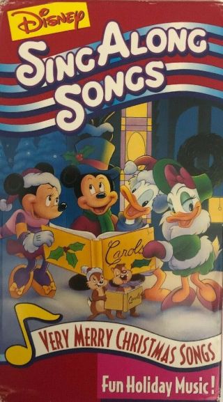 Disneys Sing Along Songs Very Merry Christmas Songs (vhs) - Rare - Ship N 24 Hr