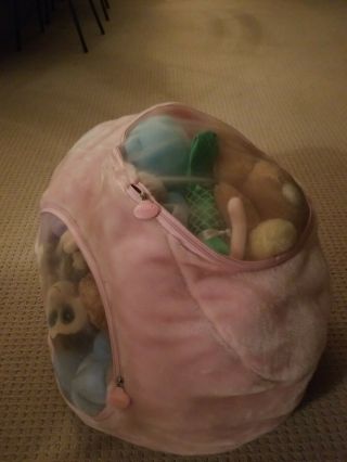Boon Animal Bag Pink Rare Stuffed Plush Plushie Large Storage 24 " X 14 "