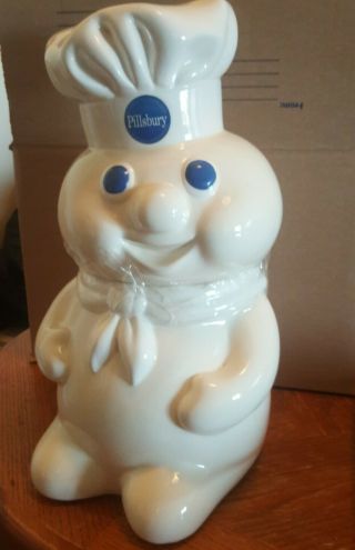 Rare Vintage 1988 Pillsbury Doughboy Ceramic Cookie Jar By Benjamin And Medwin