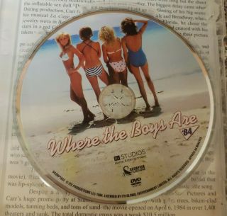 WHERE THE BOYS ARE ' 84 DVD RARE OOP 1984 80 ' S TEEN SEX COMEDY 2