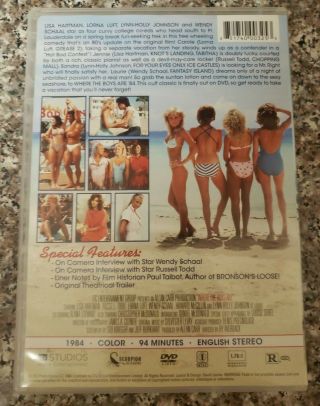 WHERE THE BOYS ARE ' 84 DVD RARE OOP 1984 80 ' S TEEN SEX COMEDY 3