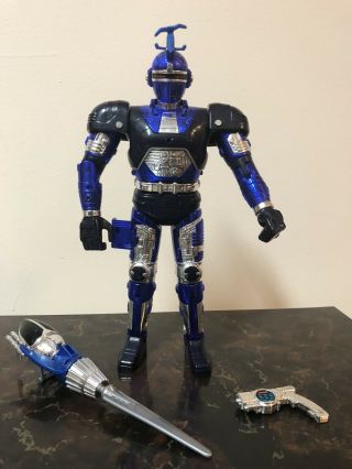 Rare 1996 Bandai Beetleborgs Blue Stinger 12 Inch Figure With Accessories