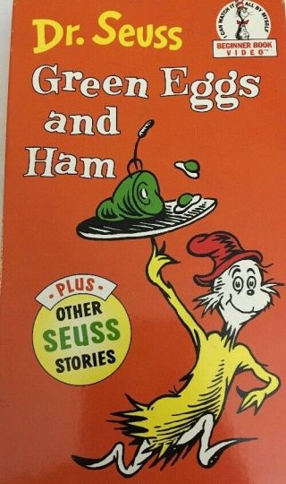 Dr Seuss Green Eggs And Ham - Vhs - - Very Rare Tape - Vintage - Ships N 24 Hours