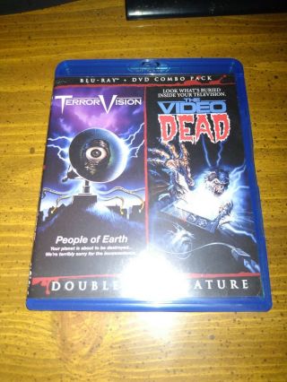 Terrorvision/the Video Dead (blu Ray,  Dvd,  2013,  2 - Disc Set,  Rare Oop Horror