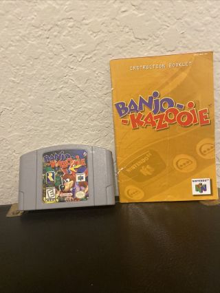 Banjo - Kazooie (1998) N64 Cartridge