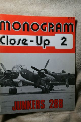 Monogram Close Up Volume 2 Junkers Ju 288 Vg,  Rare