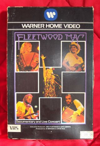 Fleetwood Mac Tusk 1979 Documentary & Live Concert Vhs Ntsc Stevie Nicks Rare