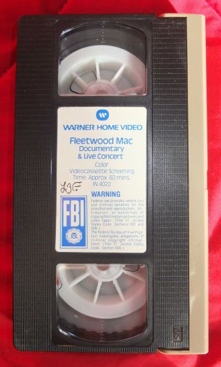 Fleetwood Mac Tusk 1979 Documentary & Live Concert VHS NTSC Stevie Nicks RARE 2