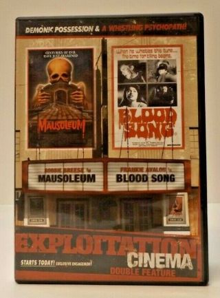 Mausoleum / Blood Song Rare Exploitation Cinema Dvd (2008) Bryanston Dist Horror