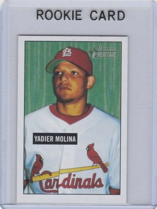 Yadier Molina Rookie Card Mini Rare Rc Bowman Heritage St.  Louis Cardinals