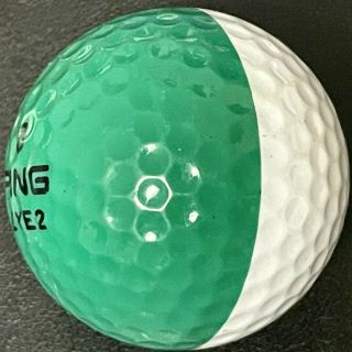 Ping Eye 2 Green & White Golf Ball Colored Display Rare Collect Eye 2