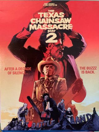The Texas Chainsaw Massacre 2 (blu - Ray Disc 2012) Like Oop W/ Rare Faceplate
